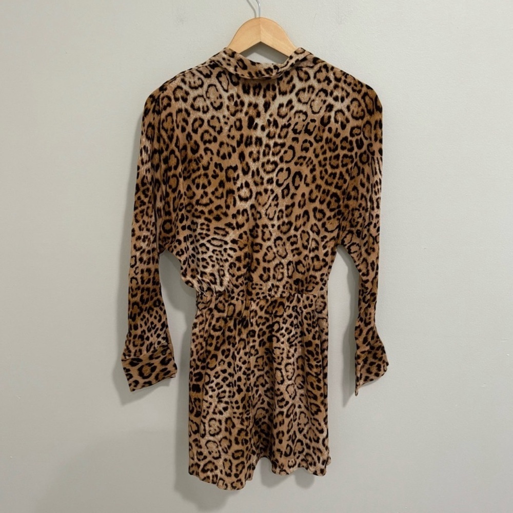 Zara Animal Print Wrap Romper - Picture 7 of 7